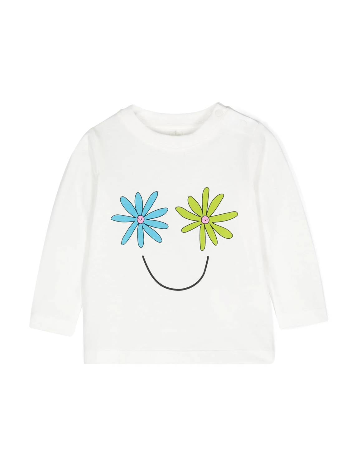 Stella Mccartney - Girl's Flower Smiley Face Print Tee