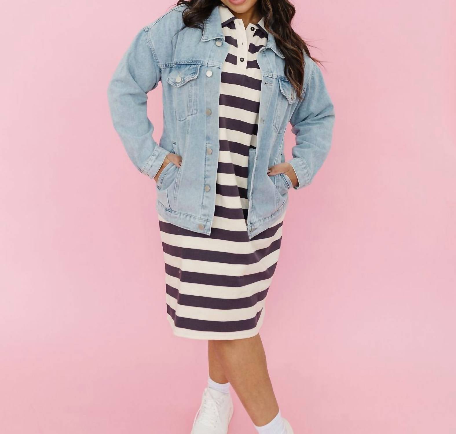 Mikarose Elodie Denim Jacket in light wash - women's jacket - view 5