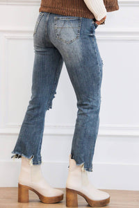 Special A - Jayme Distressed Straight Leg Jeans