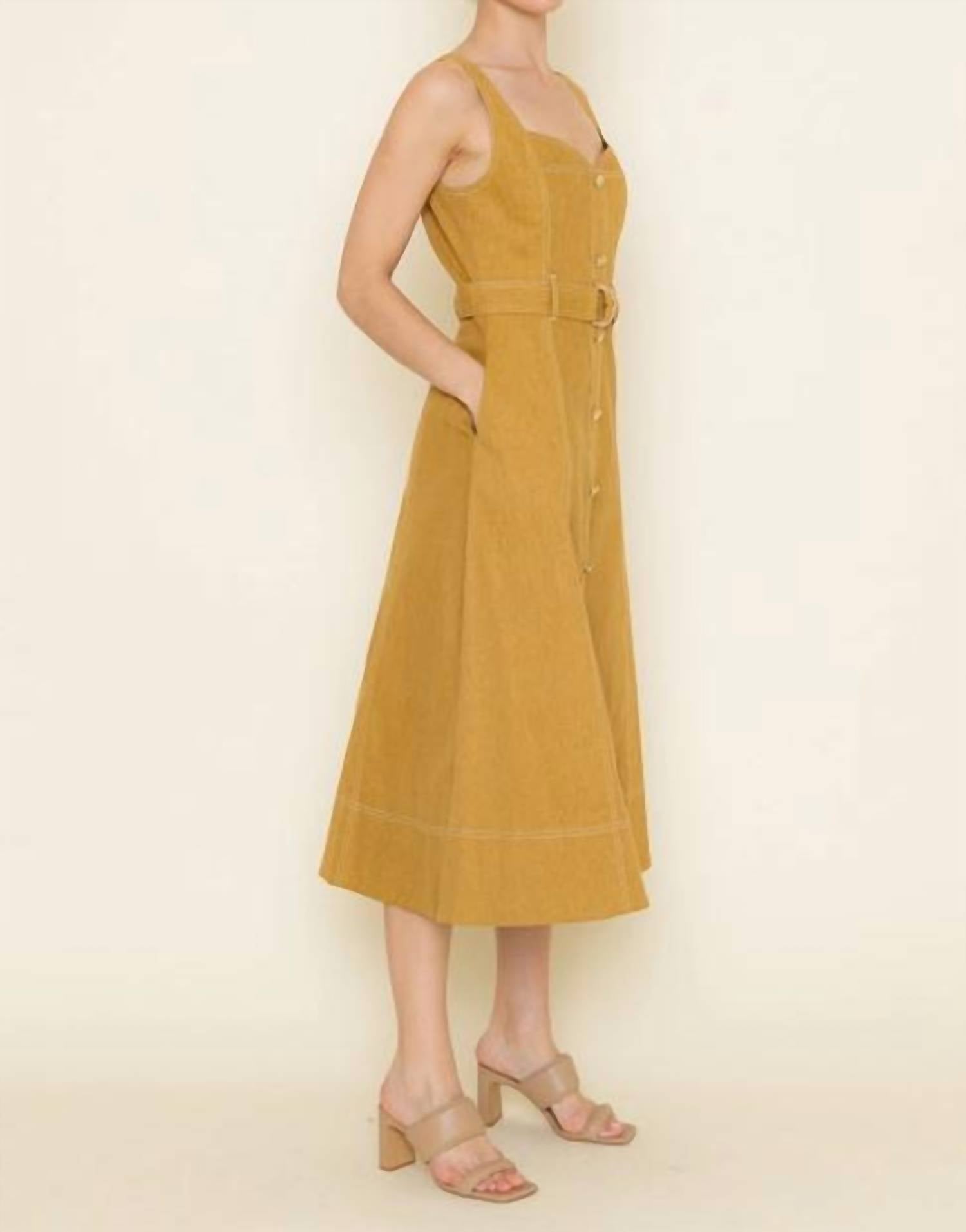 Fore Collection - Cider Sippin' Belted Dress