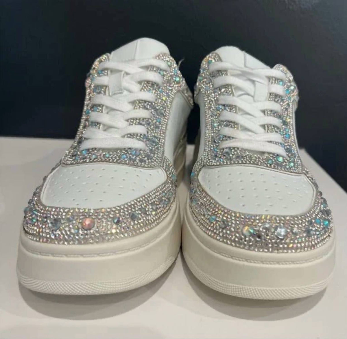 Hey Girl By Corkys - Women's Clear Rhinestone Sneakers