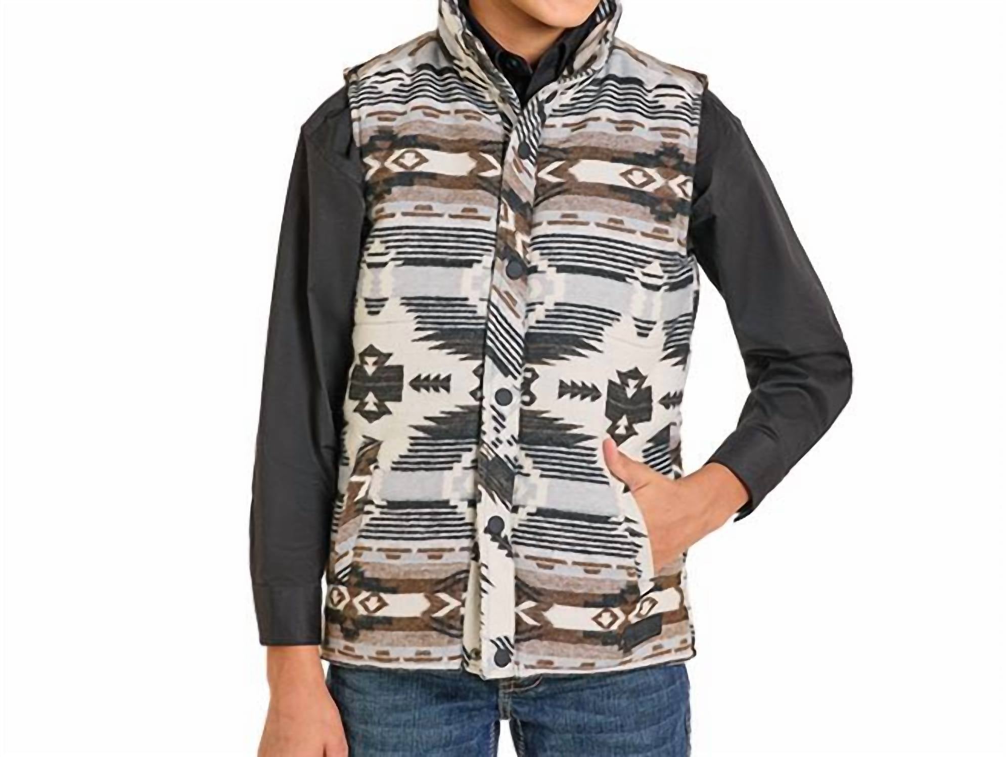 Rock & Roll Denim - Boy's Aztec Vest