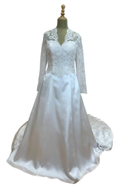 Mary'S Bridal - Women's Long Sleeve Bridal Dress