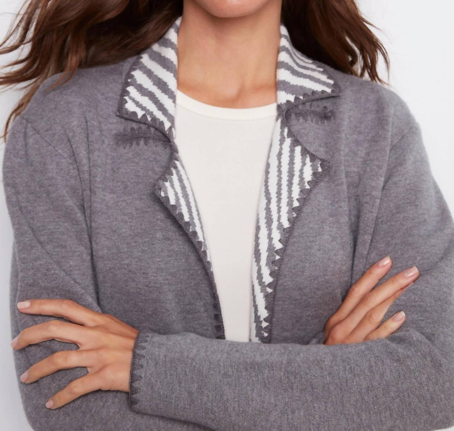 Charlie B - Blanket Stitch Long Cardigan