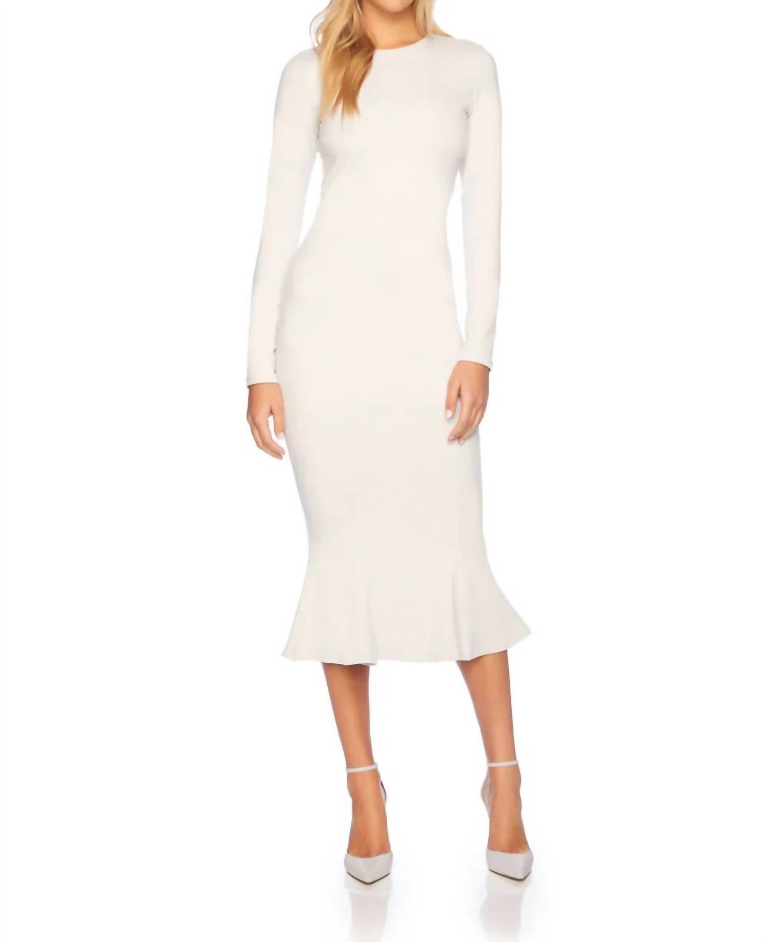 Susana Monaco - Crew Trumpet Midi Dress