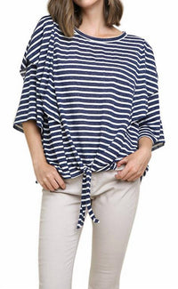 Umgee - Striped Layered Top - Plus