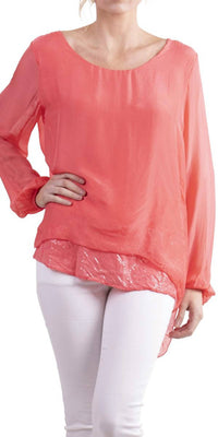 Gigi Moda - Tara Sleeve Scoop Neck Blouse