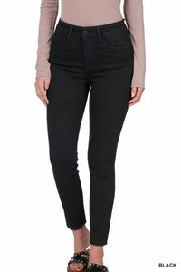 Zenana - Women's High-rise Ankle Skinny Denim Pants