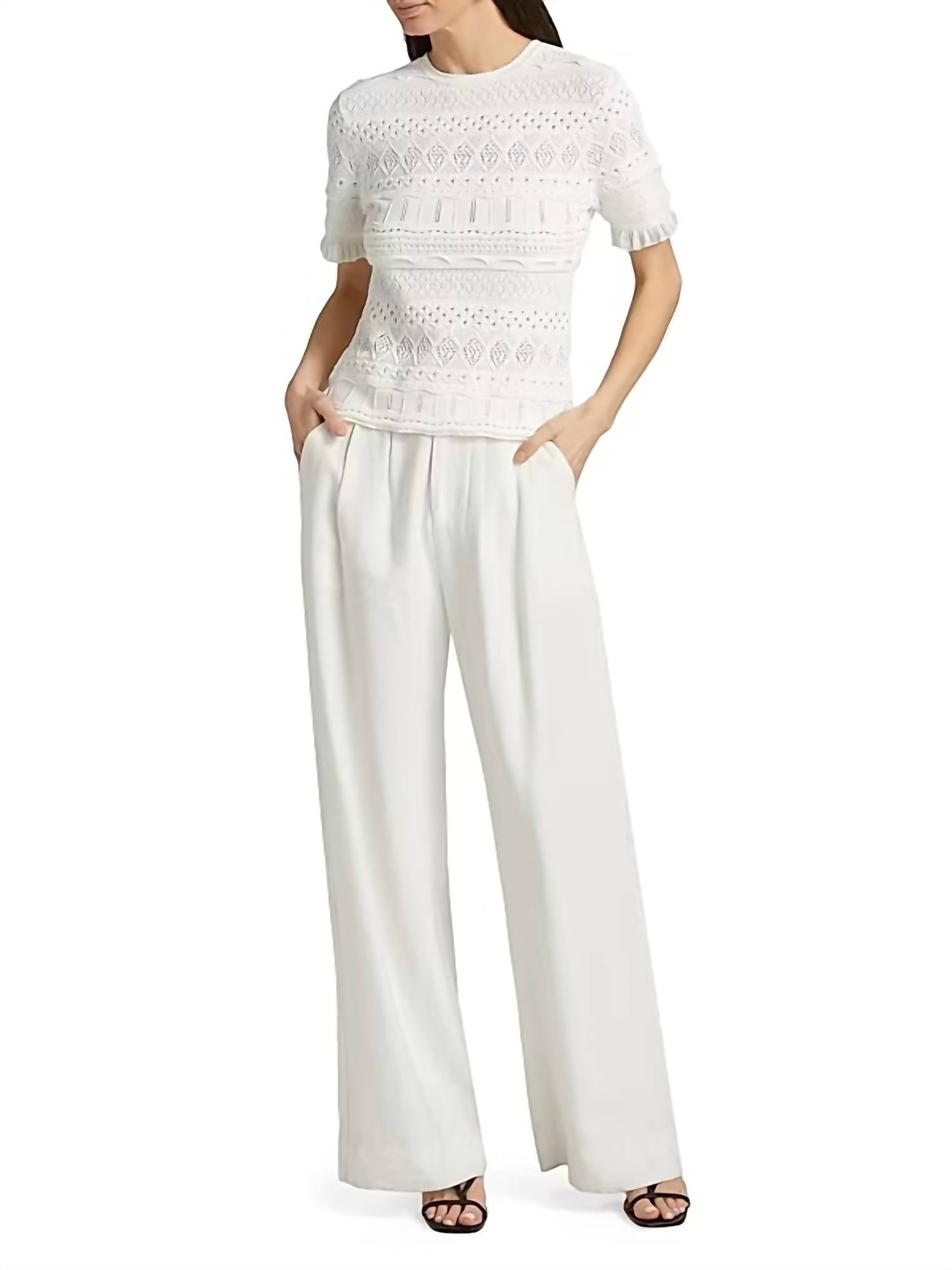 Milly - Smocked Pointelle Top