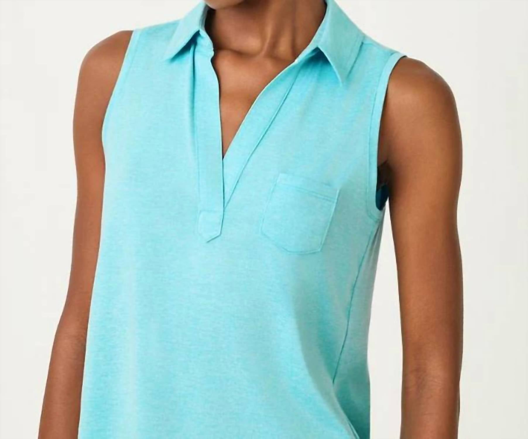 Lilly Pulitzer - DUNE UPF 50+ SLEEVELESS POLO