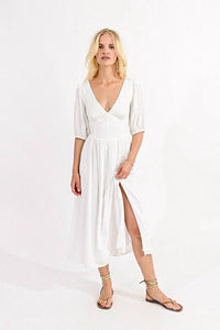 Molly Bracken - Swoon Me Long V-neck Dress