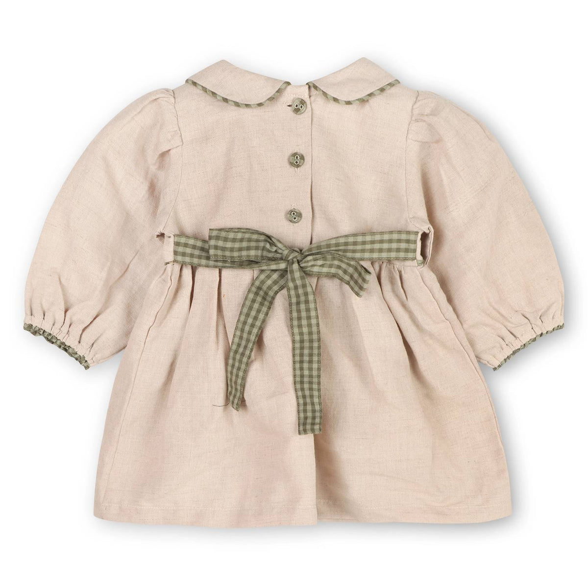 Viverano Organics - Baby's Floral Peter Pan Dress And Fancy Bloomer