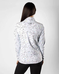 Sunday Swagger - Women's Performance Q-Zip Splatter Top