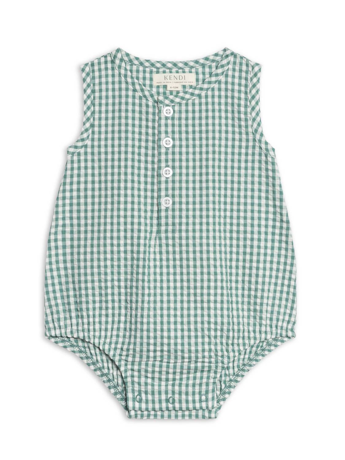Colored Organics - Kids Wren Seersucker Bubble Romper
