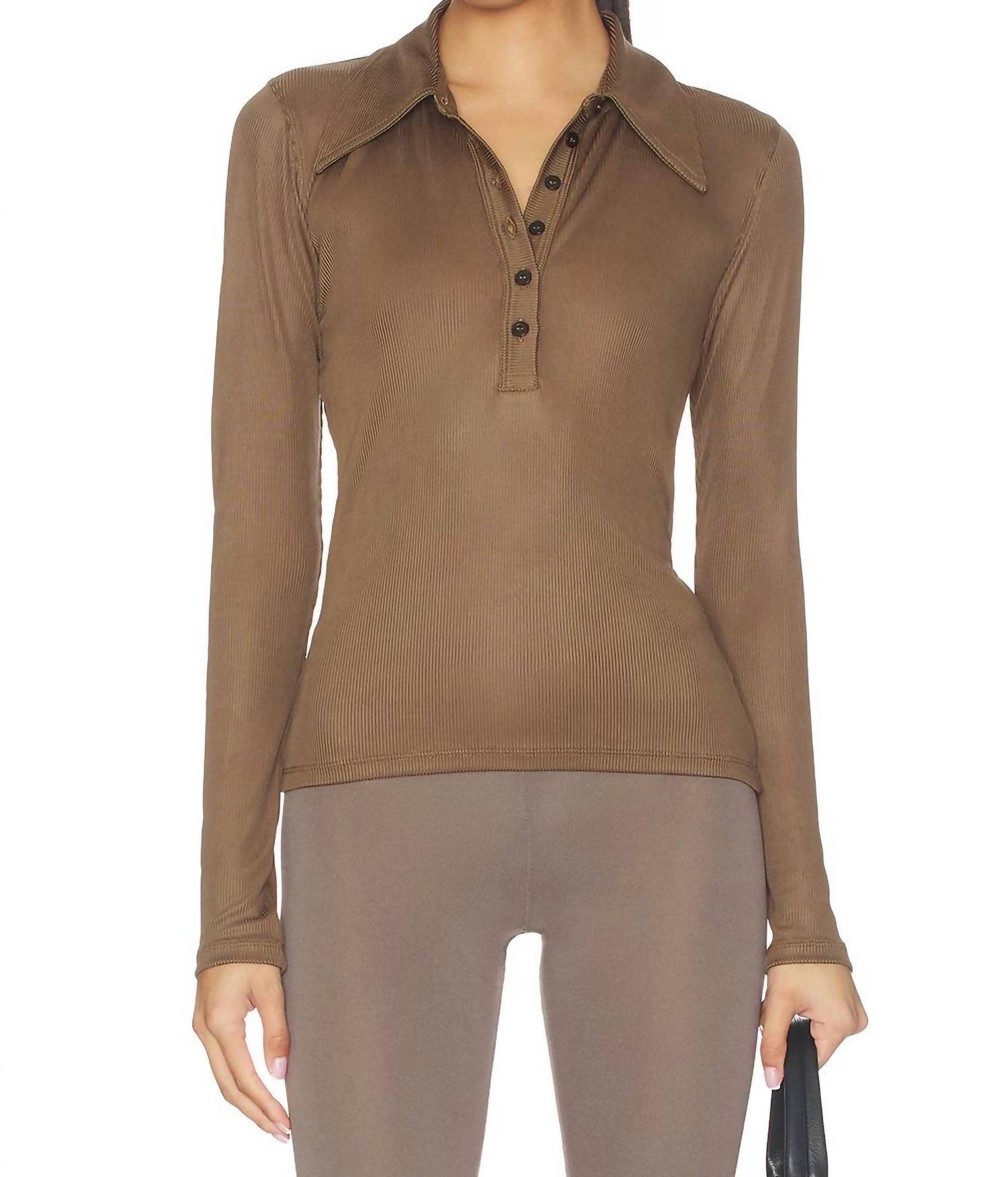 Citizens Of Humanity - Shaea Long Sleeve Henley Polo