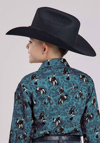 Roper - Boys' Brushstroke Cowboys Shirt