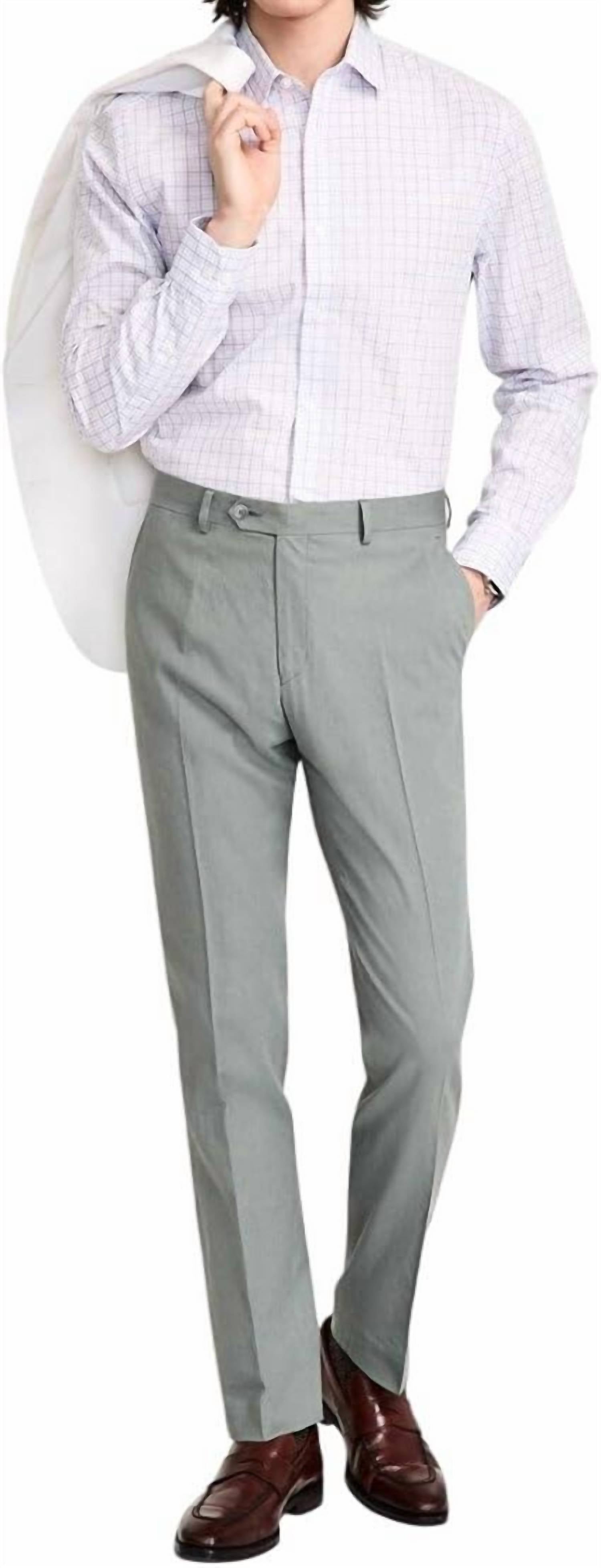 Tommy Hilfiger Men's Modern-fit Linen Pants in sage - men's pants