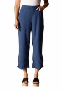 Habitat - Solid Pleat Button Capri Pants