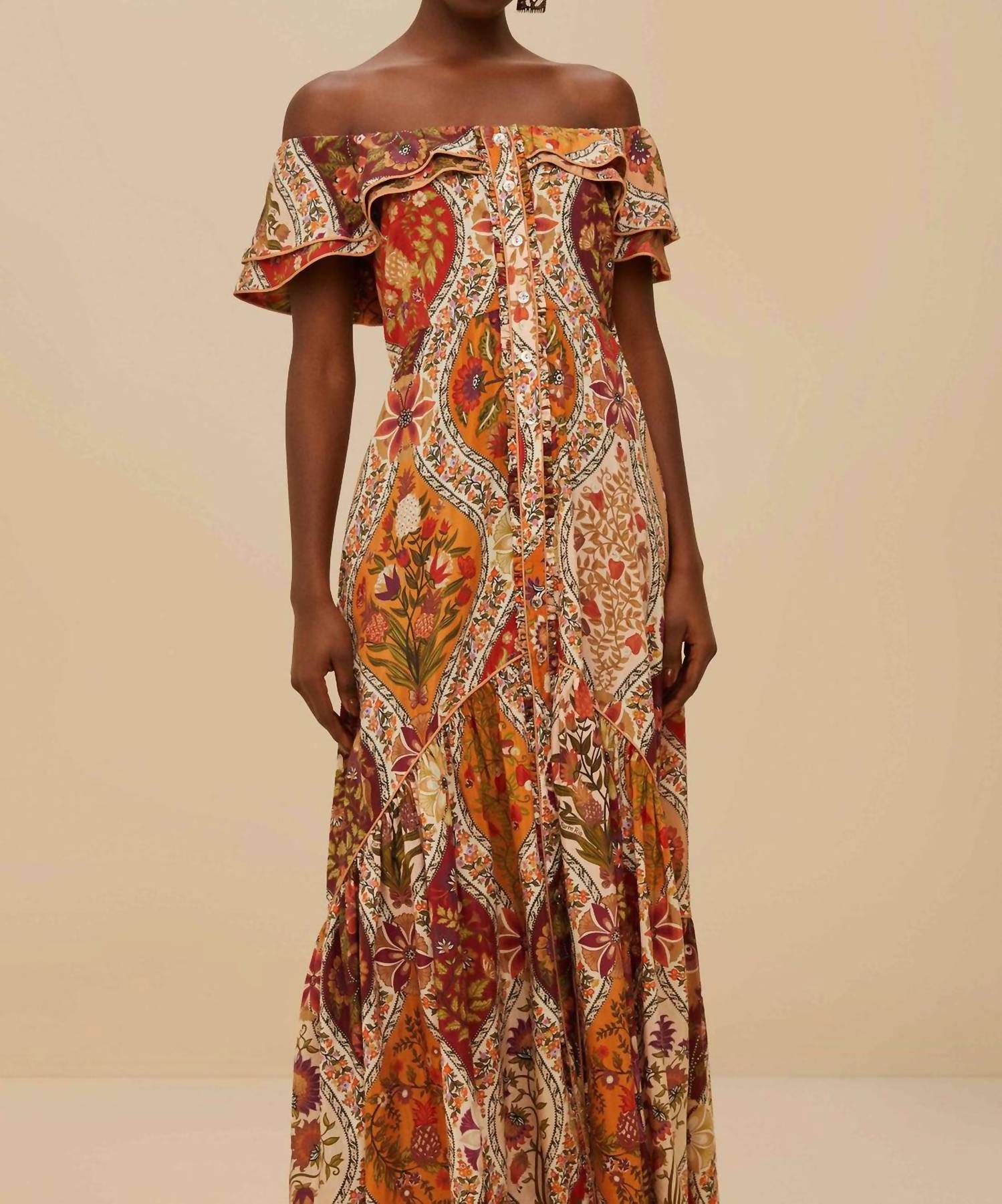Farm Rio - Off Shoulder Maxi Dress