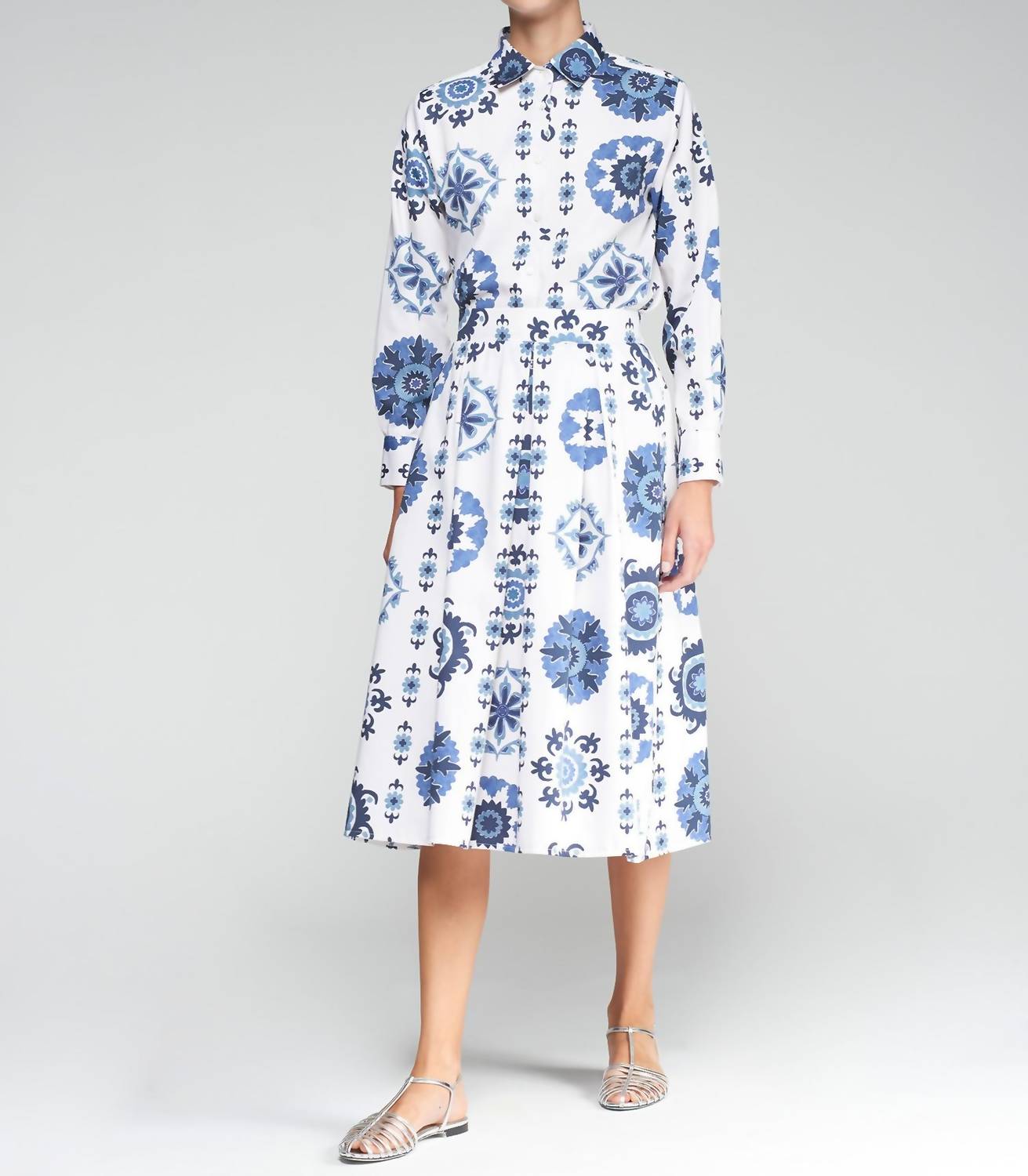 Vilagallo - SUZANI AZUL SKIRT