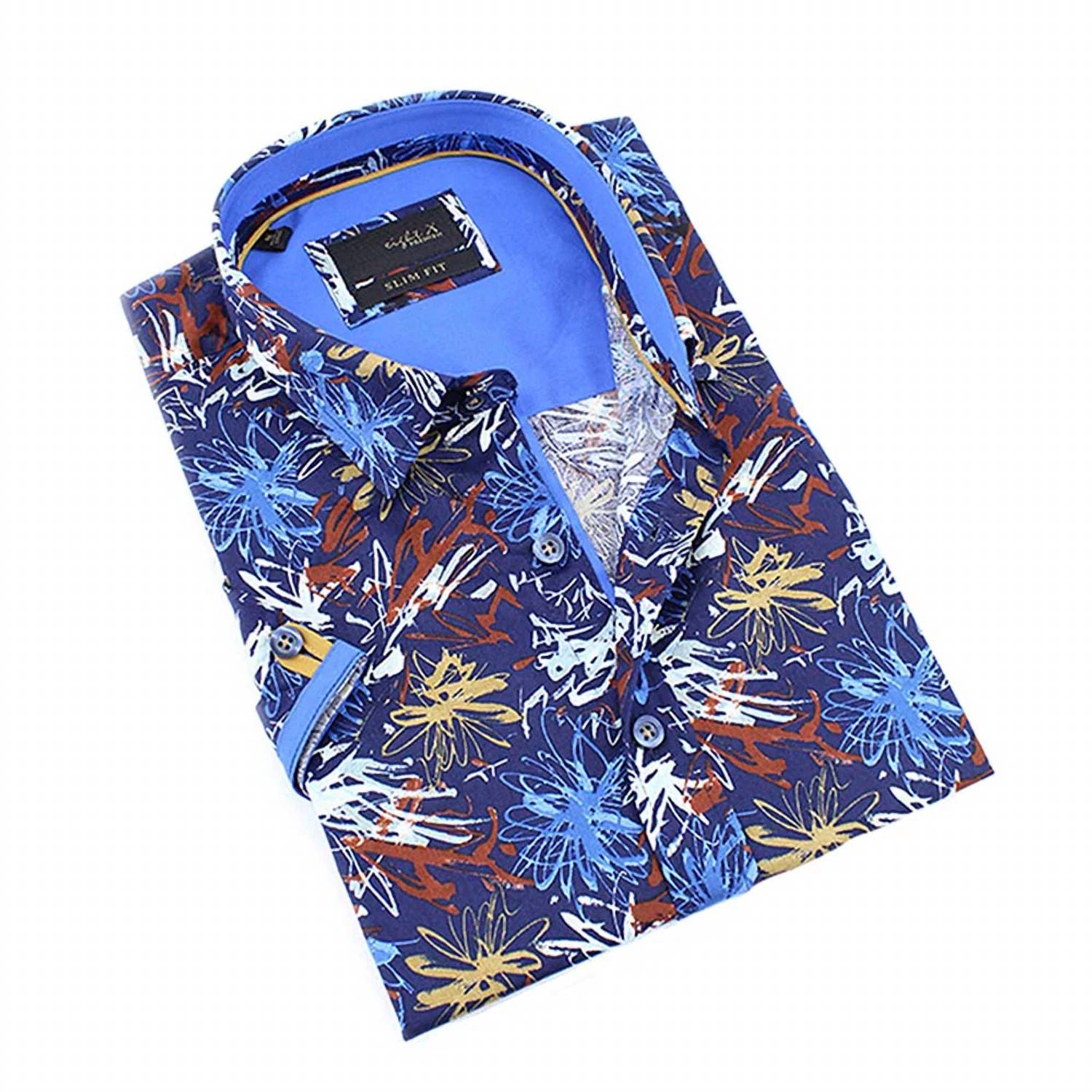 Eight X - Retro Print Short Sleeve Shirt