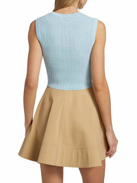 A.L.C. - Lottie Cropped Cotton Knit Top