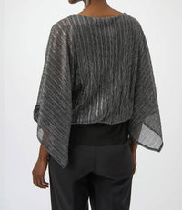 Joseph Ribkoff - Sequined Metallic Layered Top