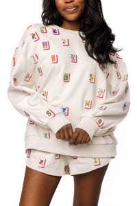 Queen Of Sparkles - Mahjong Tiles Sweatshirt