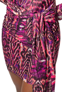 Area Stars Dara Abstract Jersey Dress in multi - women's dress - alternate view