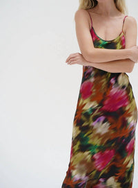 Lna - Josie Slip Blurred Floral Dress
