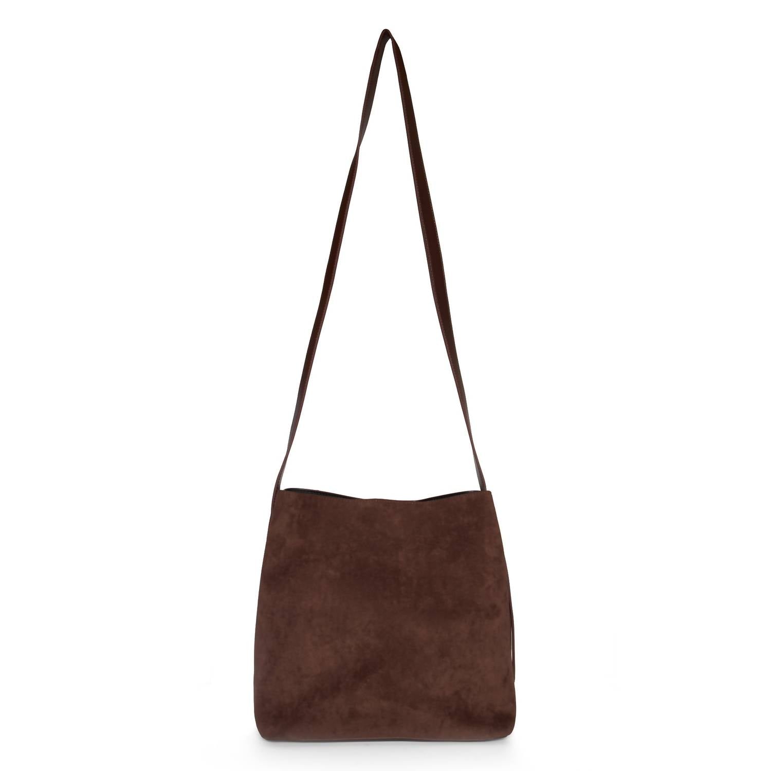 Like Dreams - Women's Midnight Quilted Suede Mini Tote Bag