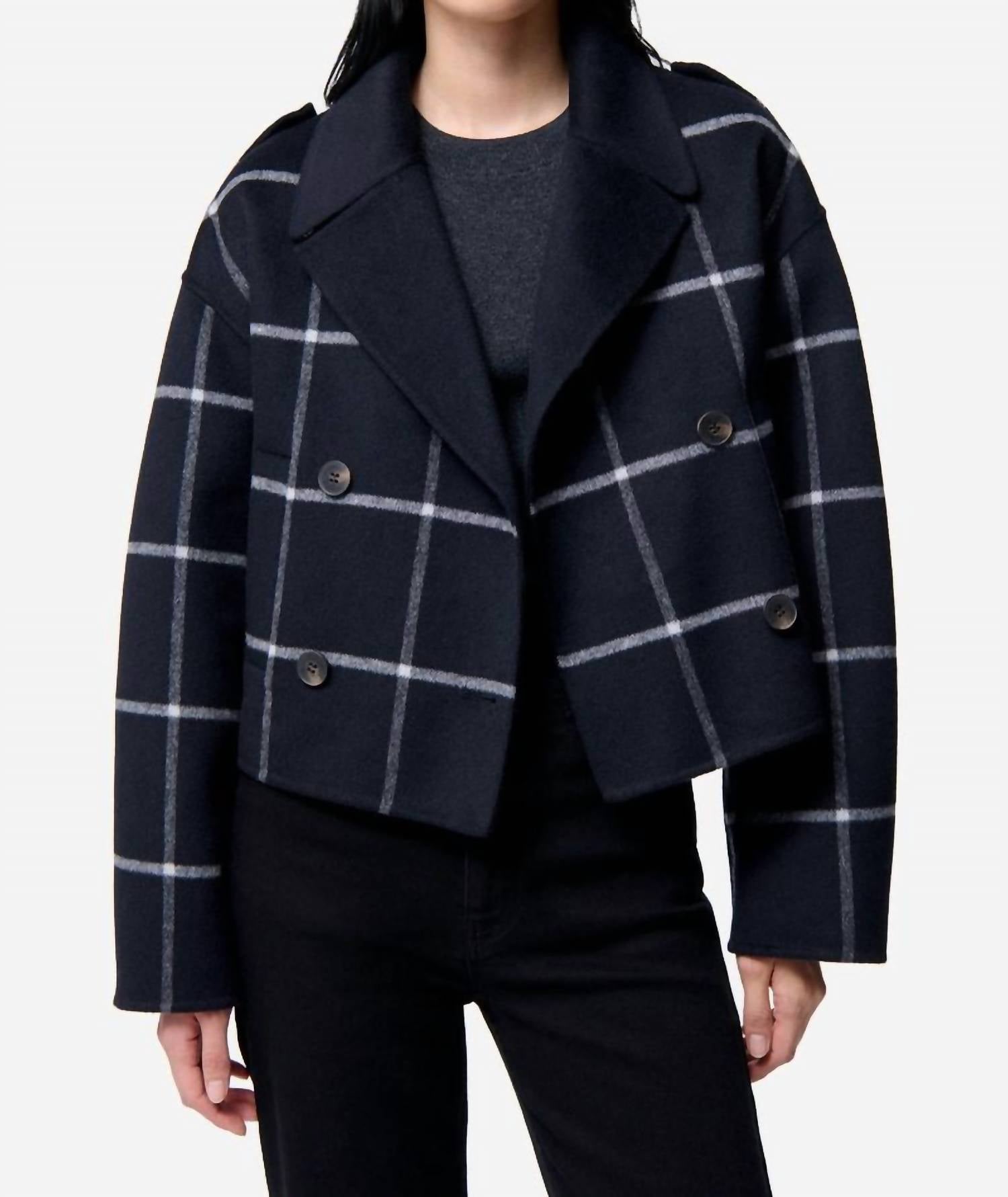 vanessabruno The Beran Jacket in noir blanc - women's jacket