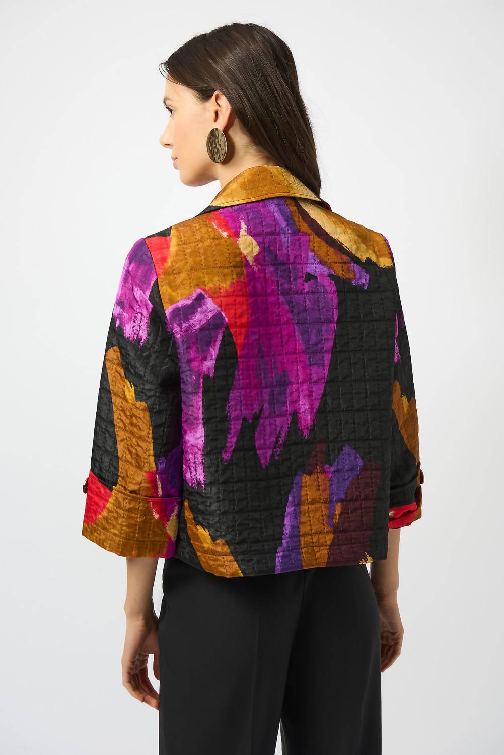 Joseph Ribkoff - Collared Hip-length Jacket