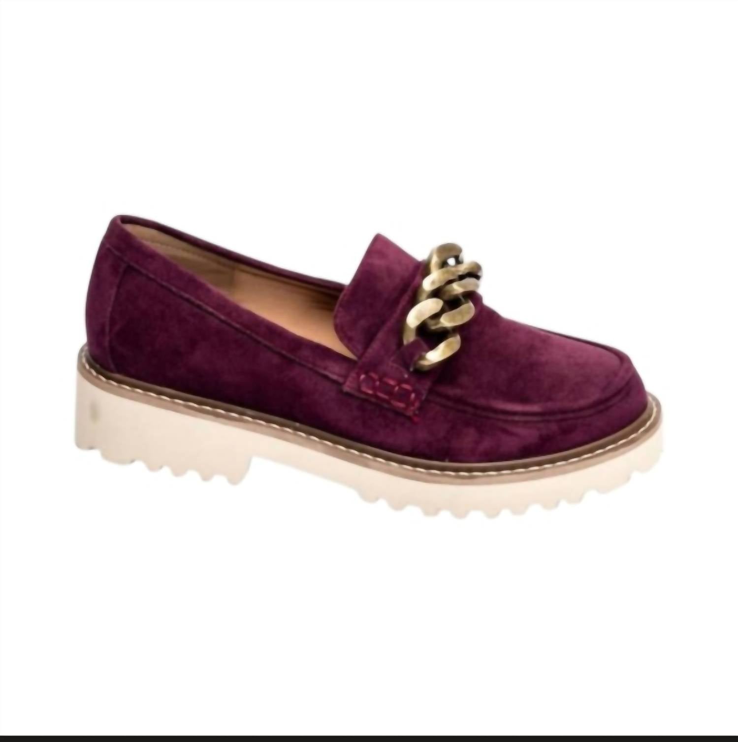 Hey Girl by Corkys Women's Literally Faux Suede Loafers in wine - women's flats