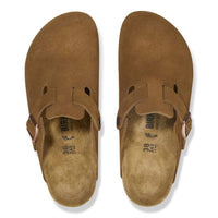 Birkenstock - Unisex Boston Suede Narrow Leather Clogs