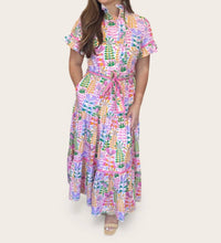 Sincerely Ours - Women's Lena Petal Parade Floral Poplin Maxi Dress