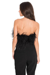 Lamarque - Zaina Feather Bustier Top