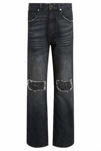 Allsaints - Ida Embroidered Cropped Jeans