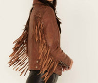 Mauritius - Zoe Fringe Leather Jacket
