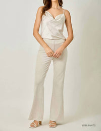 Mystree - Embellished Cowl Neck Cami Top