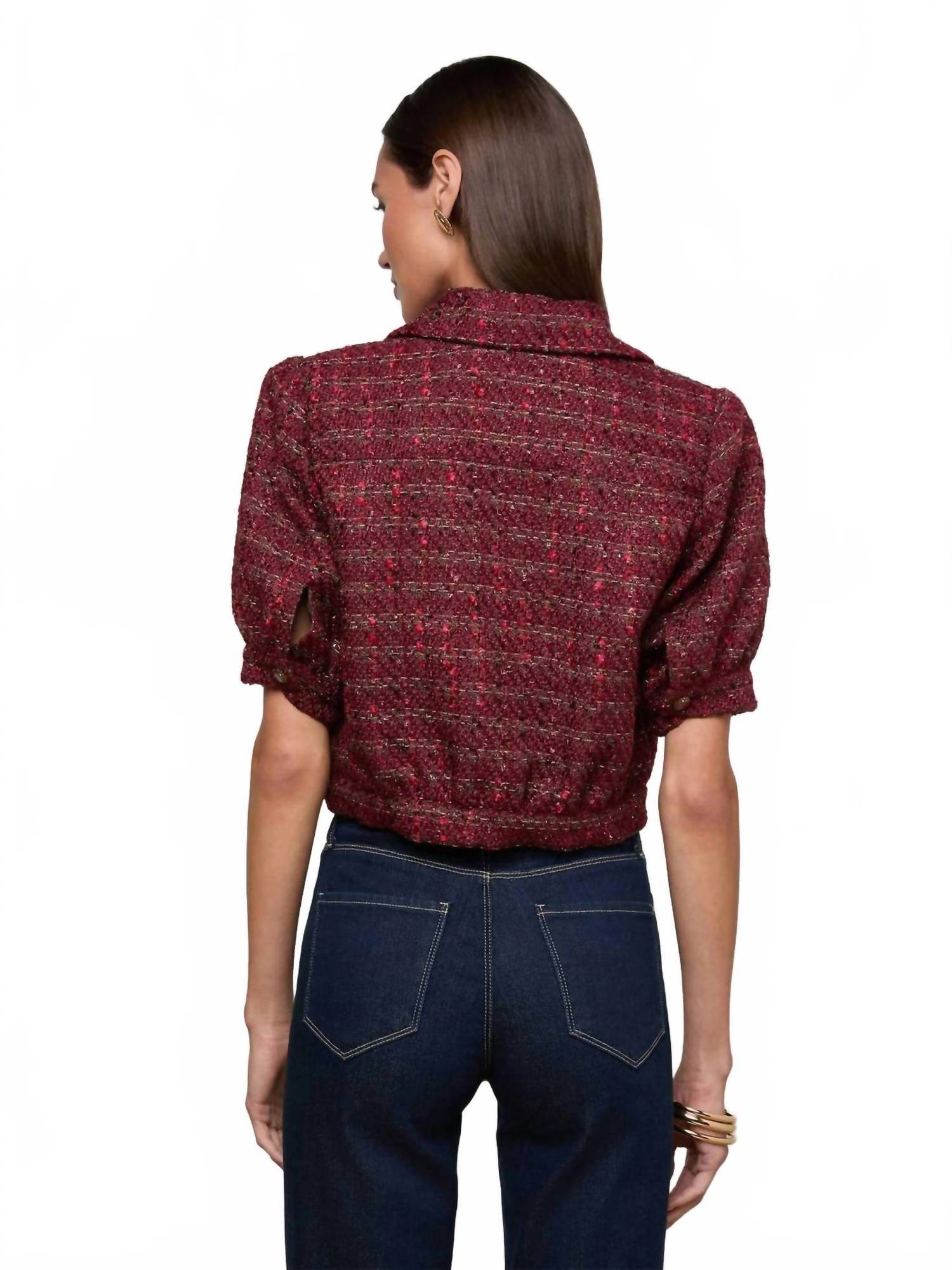 L'Agence - Cove Crop Short Sleeve Jacket