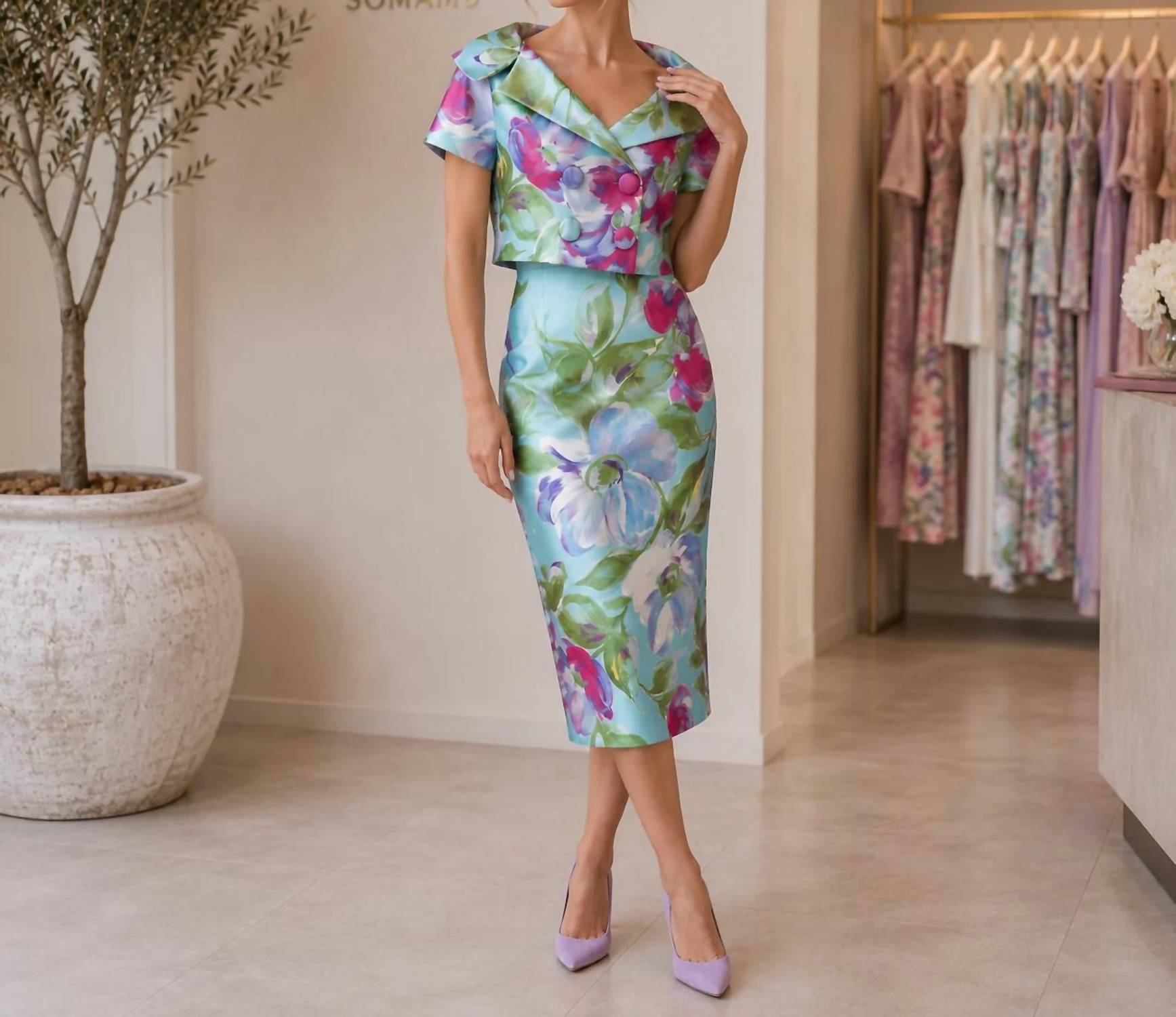 Maison Zoulias - Yvonni Pencil Midi Skirt