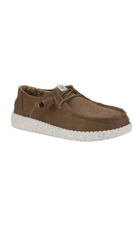 HEY DUDE Women's Wendy Stretch Canvas Shoes in taupe - women's sneaker