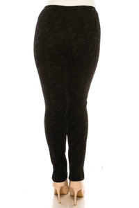 Zac & Rachel - Printed Velvet Ankle Pull-on Pants