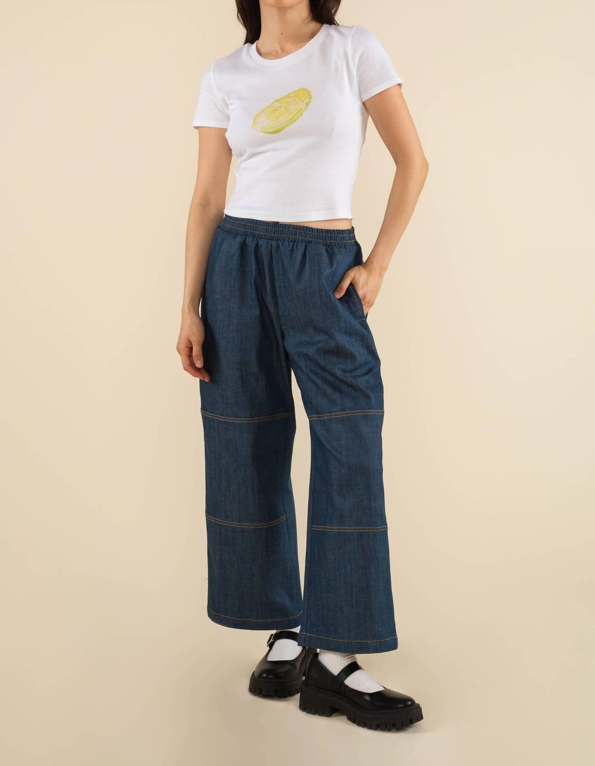nlt Pico High Waisted Straight Leg Pants in blue - women's pants - view 4