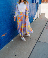 Ivy Jane - Large Floral Swing Skirt