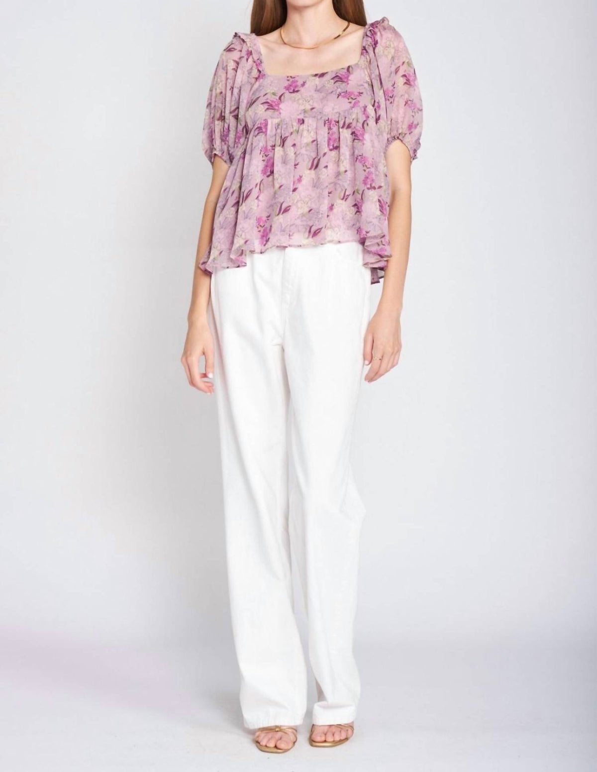 En Saison - Luciate Puff Sleeve Top