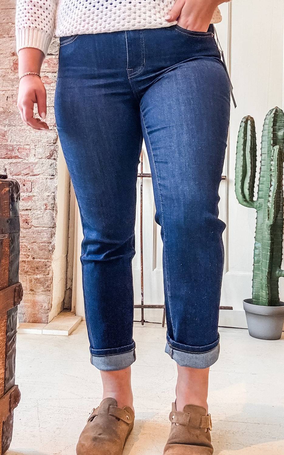 Tribal - Sophia Curvy Straight Ankle Jeans