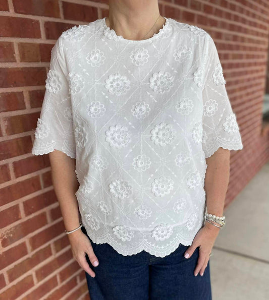 Boho Chic - Short Sleeve Blouse