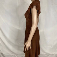A.L.C. - Pleated Grommet Detail Dress